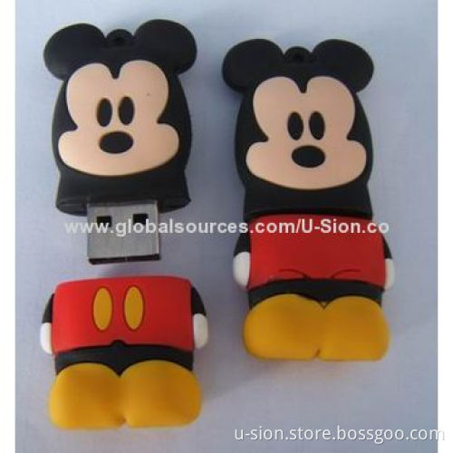 Cartoon USB Flash Drives with play Function, Anti-shock and Moisture-resistant